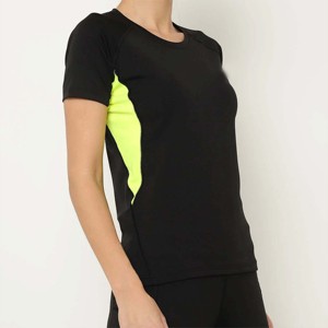 T-shirt de fitness élégant pour femme-Tissu doux et respirant-Idéal pour la course, le yoga et les séances d'entraînement - Product Image 3