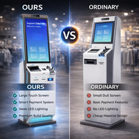 Kiosco de Autoservicio con Pantalla Personalizada Android/Windows, Kiosco de Pago con SDK, Pantalla LCD, Aceptador de Billetes y Dispensador de Monedas para Comercio Minorista