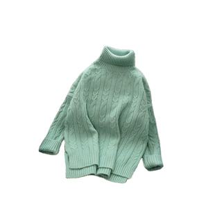 Suéter de Mujer Coreano de Otoño, Transpirable, Cuello Alto, Manga Regular, Talla Única, Borla Delantera, Flores Huecas con Cuentas, 100% Poliéster - Product Image 3