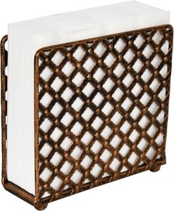 Porte-serviettes en métal couleur or pour table à manger, cuisine ou café Organisateur de mouchoirs de table élégant et durable - Product Image 2