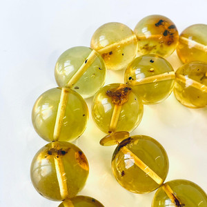 Hổ phách Baltic tự nhiên hạt cầu nguyện hồi giáo với sự hài hòa côn trùng của thiên nhiên và truyền thống tâm linh - Product Image 3