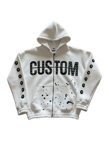 Sudaderas Extra Grandes con Capucha, Diseño con Tachuelas, 100% Algodón Felpa, Ecológicas, de 400g, con Logotipo Personalizado Serigrafiado - Product Image 3