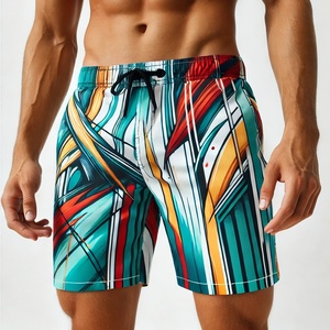 Vente en gros de shorts de bain pour hommes shorts de plage pour hommes shorts de bain pour hommes avec séchage rapide sublimation streatwear - Product Image 4
