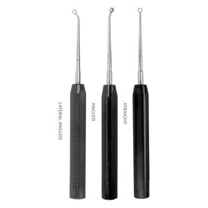 Curettes coniques en acier inoxydable durable, manche en fibre, instruments chirurgicaux manuels, certifiés CE, classe I, garantie de 3 ans - Product Image 5