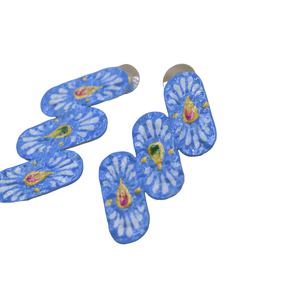 Fait à la main dernière mode 2024 peinture à la main boucle d'oreille fabricant fournisseur plaqué or MOP pierre boucles d'oreilles pour femmes et filles - Product Image 2