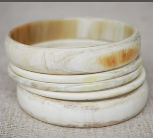 Brazalete de cuerno de búfalo natural de alta calidad Brazalete Animal de moda y estilo náutico De La India - Product Image 4