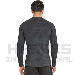Manches longues pour hommes Qualité personnalisée Hommes Couleur unie T-shirt à manches longues Street Wear - Product Image 2