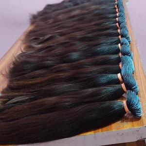 Pas Cher Brut Cuticule Vendeur Cheveux Humains Naturel Noir Femmes Vierge Soyeux Droite Bundles Temple Humain Indien Extensions de Cheveux - Product Image 5