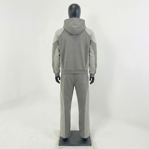 Fabricante de Conjuntos Deportivos Personalizados, Sudadera con Capucha y Pantalones Deportivos 100% Algodón, Chándal Ajustado para Hombre de Alta Calidad - Product Image 2