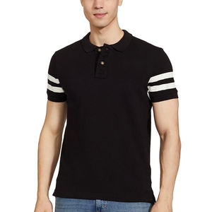Polos de alta calidad para hombres y logotipo personalizado impreso patrón sólido de moda transpirable 100% polos de algodón - Product Image 1