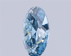Diamante Cultivado en Laboratorio, Corte Ovalado, 2.27 Quilates, Azul Intenso, VVS2 - Product Image 4