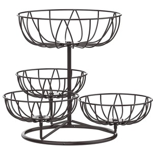 Cesta de fruta duradera de acero inoxidable de calidad de exportación con diseño moderno para uso en la cocina disponible a granel desde la India - Product Image 5