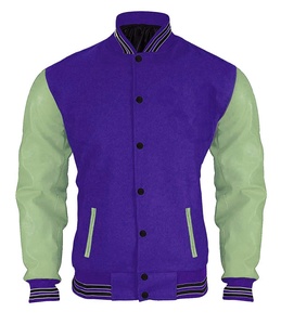 Chaqueta de lana y cuero Old School Lettermen Varsity para cárdigan Sorority University y College para ropa informal Unisex - Product Image 4