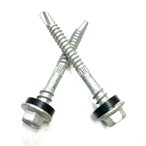 Tornillos para techos: cabeza de arandela de brida hexagonal con arandelas EPDM fabricadas en Taiwán Punto de autoperforación - Product Image 1