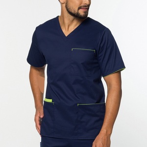 Ensemble de blouses médicales de haute qualité pour hommes, manches courtes, uniformes d'hôpital, ensembles de blouses tricotées confortables - Product Image 2