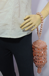 Meilleure vente Vintage Banjara femmes pochette sac à main de haute qualité en métal sac de soirée pour les mariages fêtes doublure en coton en gros - Product Image 2