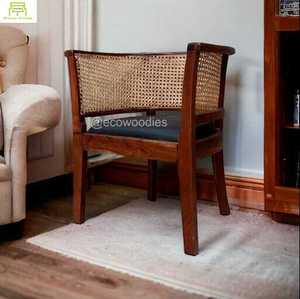 Silla de Bambú Rústica y Duradera de Mediados de Siglo, Negra, de Bambú Macizo, para Sala de Estar, Comedor, Jardín, Salón, Silla de Ratán de Bambú para Exteriores - Product Image 5