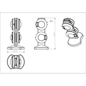 Paquete de <span class=keywords><strong>4</strong></span> Luces LED Recargables para Gabinete, Blanco Frío/Blanco Cálido, Control Remoto, <span class=keywords><strong>Sensor</strong></span> de Movimiento, Alcance de 3-<span class=keywords><strong>4</strong></span>.5M, 45 Lúmenes, Carga - Product Image 2