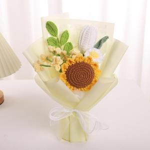 Flores de Ganchillo Tejidas a Mano, Ramo de Hilo para Graduación, Navidad, Año Nuevo, San Valentín y Día de la Madre, Regalos al por Mayor - Product Image 3