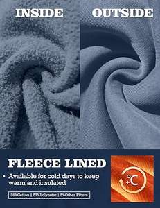 Sudaderas Casuales de Invierno para Hombre, Color Sólido, Poliéster/Algodón, Felpa, Corte Regular con Diseño de Bolsillo, Ecológicas, de Secado Rápido y Transpirables - Product Image 3