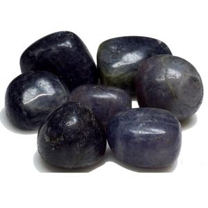 Pierre de haute qualité dégringolé bleu iolite galet vernis cristal dégringolé guérison en vrac agate pierre précieuse dégringolé sculpté en gros - Product Image 3