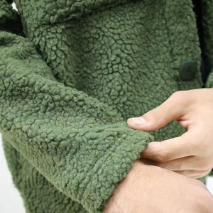 Veste en toile à capuche tout usage pour hommes Tissu épais imperméable réversible Tons neutres Casual Travel Outdoor Everyday Wear - Product Image 4