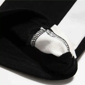 Pantalons de survêtement baggy streetwear 100% coton en noir Nouvelle mode Pantalons de survêtement en coton pour hommes Pantalons de survêtement baggy évasés - Product Image 4