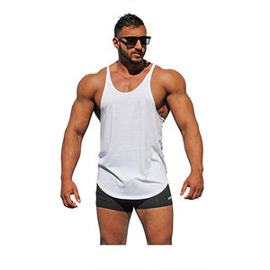 Camiseta sin Mangas Personalizada 100% Algodón, Camiseta Deportiva Elástica de Moda para Hombre, Camiseta Deportiva Elástica - Product Image 2
