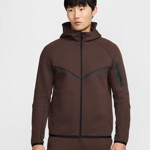 เสื้อแจ็กเก็ตมีฮู้ดผู้ชายสไตล์สปอร์ตมีกระเป๋าซิปและดีไซน์กันลม - Product Image 1