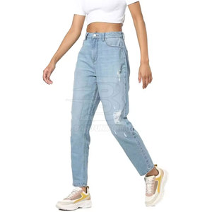 Pantalones vaqueros informales de estilo recto superventas, transpirables de secado rápido con opción de diseño de logotipo personalizado - Product Image 3