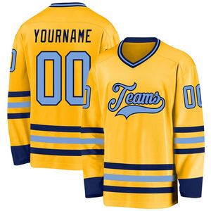 Vintage Custom Men's Ice Hockey Jerseys Long Sleeve Sportswear Training Uniform Sublimation Embroidery OEM Service Available - Product Image 1