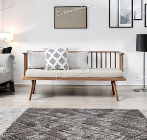 Nuevo diseño cómodo sofá cama ratán sala de estar sofás relajados Patio 2 plazas salón sofá para sala de estar balcón jardín - Product Image 6