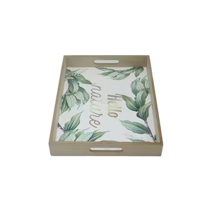 Bandeja De Madera Plateau Naturel Écologique en Bambou Imprimé Plateau Design Rectangle Plateau en Bois Vente en gros à des prix abordables - Product Image 1