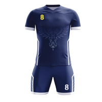 Tenues de sport à séchage rapide, maillots de football personnalisés, vêtements de football américain respirants, uniforme de football personnalisé, ensemble 2 pièces 100%