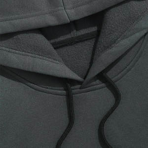 Sweat à capuche personnalisable coupe classique en molleton épais polyester/coton, style streetwear décontracté, de luxe, écologique, pour l'hiver, coupe oversize, vierge - Product Image 3