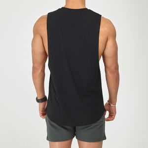 Verano nuevo logotipo personalizado hombres deportes Fitness gimnasio camiseta sin mangas transpirable entrenamiento Jogging desgaste Casual entrenamiento correr de talla grande - Product Image 5