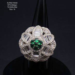 Fabricación de circón rosa, accesorios de joyería chapados en oro personalizados, anillos de joyería fina de regalo de Navidad, anillos de banda de plata 925 - Product Image 4