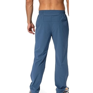 Custom Quick Dry <b>Men's</b> Gym Workout Fitness Pants Outdoor Sports Joggers Streetwear Style Casual <b>Lightweight</b> Canvas High <b>Trousers</b> - Product Image 2