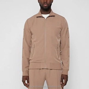 OEM 2024 <b>Velour</b> Track Suits Custom Logo Printed <b>Men's</b> Sporting Clothing Private Label Sweat Jackets and Pants Jogging Set - Product Image 1