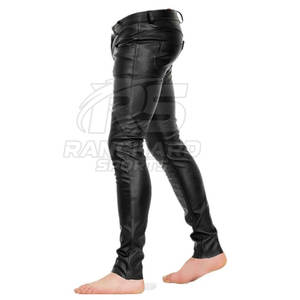 Pantalones de Cuero para Hombre, Atuendo Clásico y Elegante, Pantalones de Cuero para Hombre, Material Duradero y Moderno, Pantalones de Cuero para Hombre - Product Image 2