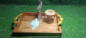 Juego de Frascos de Acrílico Artesanal con Bandeja de Incrustaciones de Madera, Edición de Regalo Empresarial Clásica de Lujo de 150 ml - Product Image 3