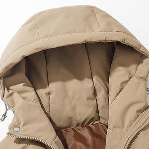 Veste d'hiver à capuche pour hommes, manteau alternatif chaud et épais en duvet, coupe-vent, imperméable, tenue décontractée en plein air - Product Image 6