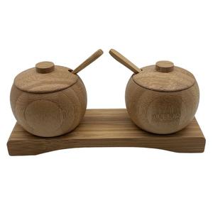 Pot à épices en bois de qualité supérieure avec finition lisse et design durable - Product Image 2