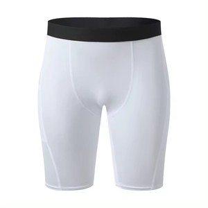 Pantalones cortos deportivos de entrenamiento para hombre, transpirables, de secado rápido, de punto, elásticos, para correr, entrenamiento, lona sólida, cordón de sublimación - Product Image 6