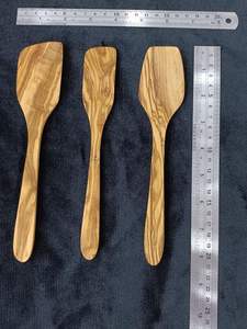 Mini juego de espátula de madera de Olivo de 8 pulgadas, juego de espátula de madera pequeña, juego de Mini espátula antiadherente resistente al calor para hornear y cocinar - Product Image 2