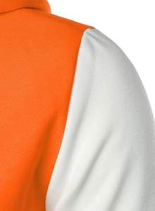 Chaqueta universitaria de lona personalizada de alta calidad hecha en fábrica con capucha Letterman de béisbol con cuello levantado - Product Image 4