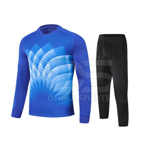 Uniforme acolchado de portero con secado rápido y costuras duraderas Uniforme acolchado de portero de Fútbol Profesional - Product Image 1