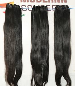 Extensiones de cabello humano virgen Remy alineadas con cutícula natural, extensiones de templo indio recto sedoso sin procesar, estilo ondulado natural - Product Image 2