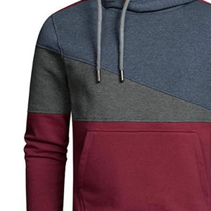High Quality 500gsm Heavyweight Men's Pullover Hoodie Soft Cotton with Hooded <b>Strings</b> Winter Required Panel Hoodie - Product Image 3