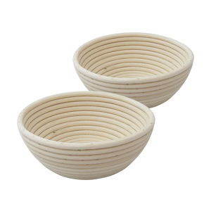 Panier à pâte en osier rond en rotin naturel tissé à la main vietnamien panier à pâte naturel, écologique et parfait pour la cuisson - Product Image 1